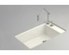 Kohler Indio K-6410-2K-96 Biscuit Undercounter Single-Basin Sink with Two-Hole Faucet Drilling