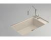 Kohler Indio K-6410-2K-FD Cane Sugar Undercounter Single-Basin Sink with Two-Hole Faucet Drilling