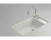 Kohler Indio K-6410-2K-FF Sea Salt Undercounter Single-Basin Sink with Two-Hole Faucet Drilling