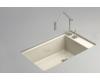 Kohler Indio K-6410-2K-G9 Sandbar Undercounter Single-Basin Sink with Two-Hole Faucet Drilling