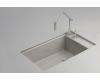 Kohler Indio K-6410-2K-K4 Cashmere Undercounter Single-Basin Sink with Two-Hole Faucet Drilling