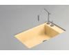 Kohler Indio K-6410-2K-KE Vapour Orange Undercounter Single-Basin Sink with Two-Hole Faucet Drilling