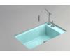 Kohler Indio K-6410-2K-KG Vapour Green Undercounter Single-Basin Sink with Two-Hole Faucet Drilling