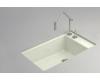 Kohler Indio K-6410-2K-NG Tea Green Undercounter Single-Basin Sink with Two-Hole Faucet Drilling