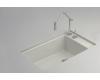 Kohler Indio K-6410-2K-RR Ember Undercounter Single-Basin Sink with Two-Hole Faucet Drilling