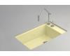 Kohler Indio K-6410-2K-Y2 Sunlight Undercounter Single-Basin Sink with Two-Hole Faucet Drilling