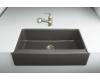 Kohler Dickinson K-6546-4U-RR Ember Apron-Front, Undercounter Kitchen Sink with Four-Hole Oversized Centers