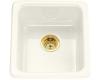 Kohler Iron/Tones K-6584-20 Suede Self-Rimming (17" X 18-3/4") Or Undercounter (14" X 15-3/4") Kitchen Sink
