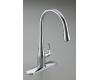 Kohler Simplice K-597-BL Matte Black Pull-Down Secondary Faucet