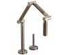 Kohler Karbon K-6227-C15-BV Vibrant Brushed Bronze Articulating Deck-Mount Kitchen Faucet with Bronze Tube