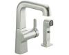 Kohler Evoke K-6336-CP Polished Chrome Secondary Single Control Kitchen Sink Faucet with Sidespray