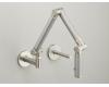 Kohler Karbon K-6228-C11-VS Vibrant Stainless Wall-Mount Kitchen Faucet with Silver Tube