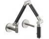 Kohler Karbon K-6228-C12-VS Vibrant Stainless Wall-Mount Kitchen Faucet with Black Tube