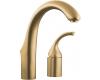 Kohler Forte K-10443-BV Vibrant Brushed Bronze Entertainment Kitchen Sink Faucet