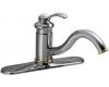Kohler Fairfax K-12171-CB Polished Chrome with Vibrant Polished Brass Accents Single-Control Kitchen Sink Faucet