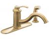 Kohler Fairfax K-12172-BV Vibrant Brushed Bronze Single-Control Kitchen Sink Faucet with Sidespray
