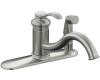 Kohler Fairfax K-12173-BN Vibrant Brushed Nickel Single-Control Kitchen Sink Faucet with Sidespray