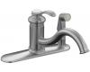 Kohler Fairfax K-12173-G Brushed Chrome Single-Control Kitchen Sink Faucet with Sidespray