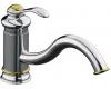 Kohler Fairfax K-12175-CB Polished Chrome with Vibrant Polished Brass Accents Single-Control Kitchen Sink Faucet