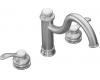 Kohler Fairfax K-12230-G Brushed Chrome High Spout Kitchen Sink Faucet with Lever Handles