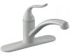Kohler Coralais K-15071-P-0 White Decorator Kitchen Sink Faucet with Lever Handle