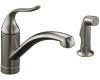 Kohler Coralais K-15076-P-BN Vibrant Brushed Nickel Decorator Kitchen Sink Faucet with Sidespray and Lever Handle