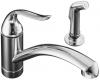 Kohler Coralais K-15076-P-CP Polished Chrome Decorator Kitchen Sink Faucet with Sidespray and Lever Handle