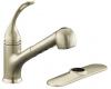 Kohler Coralais K-15160-L-BN Vibrant Brushed Nickel Single-Control Pullout Spray Kitchen Sink Faucet with Sprayhead and Loop Handle