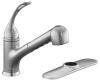 Kohler Coralais K-15160-L-G Brushed Chrome Single-Control Pullout Spray Kitchen Sink Faucet with Sprayhead and Loop Handle