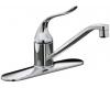 Kohler Coralais K-15171-PT-CP Polished Chrome Single-Control Kitchen Sink Faucet with 10" Swing Spout and Lever Handle