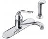 Kohler Coralais K-15172-F-CP Polished Chrome Single-Control Kitchen Sink Faucet with 8-1/2" Spout, Sprayhead and Lever Handle