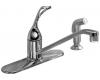 Kohler Coralais K-15172-FL-CP Polished Chrome Single-Control Kitchen Sink Faucet with 10" Spout, Sidespray and Loop Handle