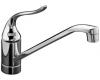 Kohler Coralais K-15175-FT-CP Polished Chrome Single-Control Kitchen Sink Faucet with 10" Spout and Lever Handle