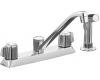 Kohler Coralais K-15253-B-CP Polished Chrome Kitchen Sink Faucet with Sidespray and Blade Handles