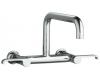 Kohler Torq K-6127-4-BV Vibrant Brushed Bronze Wall Mount Two Handle Kitchen Faucet