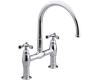 Kohler Parq K-6130-3-BRZ Oil-Rubbed Bronze Deck-Mount Kitchen Bridge Faucet