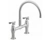 Kohler Parq K-6130-3-VS Vibrant Stainless Deck-Mount Kitchen Bridge Faucet