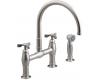 Kohler Parq K-6131-3-VS Vibrant Stainless Parq Deck-Mount Kitchen Faucet with Spray