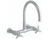 Kohler Parq K-6132-3-VS Vibrant Stainless Parq Wall-Mount Kitchen Bridge Faucet