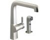 Kohler Evoke K-6334-VS Vibrant Stainless Single Control Kitchen Faucet with Sidespray