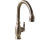 Kohler Vinnata K-691-BX Vibrant Brazen Bronze Secondary Kitchen Sink Pull-Out Faucet