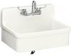 Kohler Gilford K-12700-0 White 30" x 22" Wall-Mount Kitchen Sink with Apron-Front