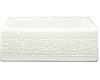 Kohler Interlace K-14571-FC-0 White Design on Alcott Tile-In Kitchen Sink with Four-Hole Faucet Drilling