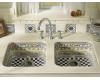 Kohler Fruits of Labor K-14578-FR-0 White Design on Clay/Tones Undercounter Kitchen Sink