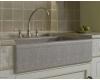 Kohler Alencon Lace K-14579-KG-G9 Sandbar Design on Dickinson Undercounter Sink with Four-Hole Oversized Drilling