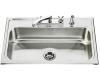 Kohler Lyric K-3312-3 Single-Basin Self-Rimming Kitchen Sink with Three-Hole Faucet Punching