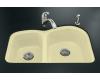 Kohler Woodfield K-5805-4U-Y2 Sunlight Undercounter Kitchen Sink with Four-Hole Oversized Faucet Drilling