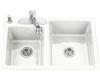 Kohler Clarity K-5813-3-0 White Self-Rimming Kitchen Sink with Three-Hole Faucet Drilling
