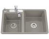 Kohler Clarity K-5813-3-K4 Cashmere Self-Rimming Kitchen Sink with Three-Hole Faucet Drilling