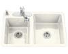 Kohler Clarity K-5813-4-FE Frost Self-Rimming Kitchen Sink with Four-Hole Faucet Drilling